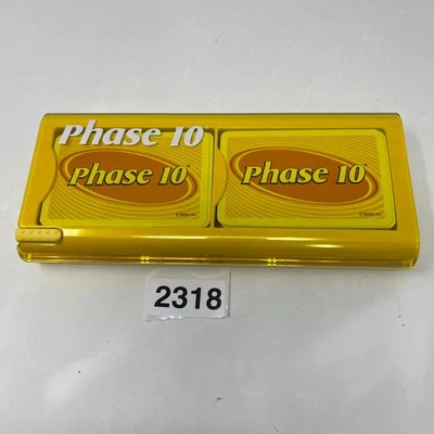 Phase 10 Mod Card Game in Yellow Travel Case - 2011 Mattel Complete - Image 1 of 4