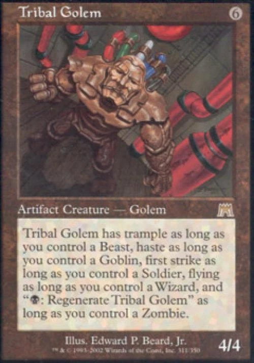 Tribal Golem - Medium Play MTG Onslaught - Image 1 of 1