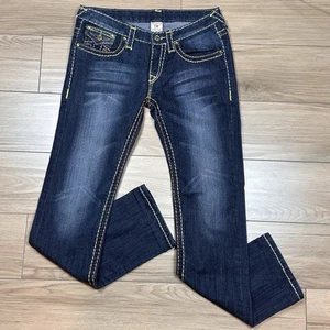 Pantalones de mezclilla para mujer True Religion JOEY SUPER T tiro bajo talla 30 - Imagen 1 de 14