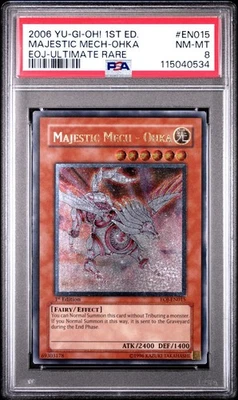 2006 Yu-Gi-Oh! Majestic Mech-Ohka Enemy of Justice EOJ 1st Edition UTR PSA 8 - Image 1 of 2