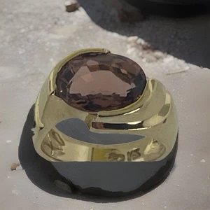 Beautiful Turmaline Ring 14kY Sz 4 3/4 - Picture 1 of 5