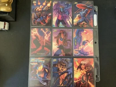 1994 Marvel Masterpiece Complete Power Blast Set!(9cards) Hilderbrandts! - Image 1 of 4