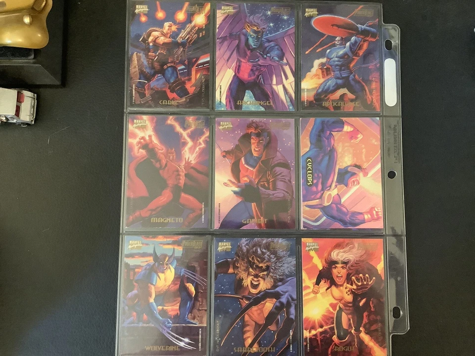 1994 Marvel Masterpiece Complete Power Blast Set!(9cards) Hilderbrandts! - Image 1 of 4