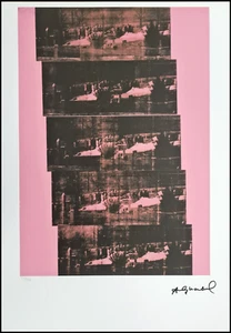 ANDY WARHOL * Gangster Funeral* signed lithograph * Kunstdruck *limited # 38/125 - Bild 1 von 8