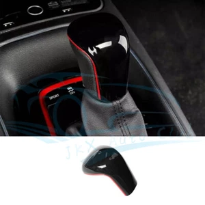 For Toyota Camry 2025-26 Interior Gear Shift Knob Cover Trim Glossy Black +RED o - Picture 1 of 7