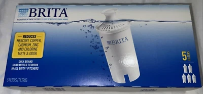 Brita Pitcher Replacement Water Filters 5 Pack New NIB - Image 1 of 4