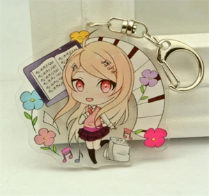 Danganronpa V3 Akamatsu Kaede niedlicher Anhänger hängen Schlüssel Schnalle Ring NEU - Bild 1 von 1
