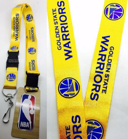 NBA Golden State Warriors Clip On Lanyard (Yellow Color) Cover