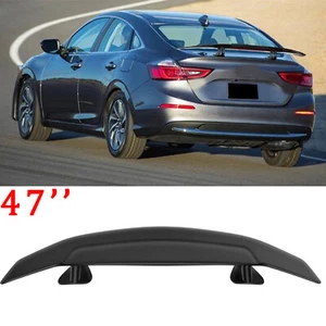 For Honda Insight 47" Matte Fiber Car Rear Trunk Spoiler Wing Racing Spliter - Picture 1 of 11