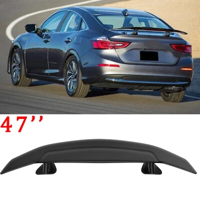 For Honda Insight 47" Matte Fiber Car Rear Trunk Spoiler Wing Racing Spliter - Image 1 of 4