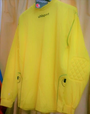 maglia portiere vintege anni 2000 Uhlsport art. 5941 limon-racing grun mis. L - Immagine 1 di 3
