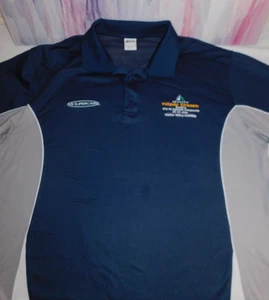 2014 V8 Supercars Darwin Triple Crown Graphic Polo Shirt Mens 4XL Blue/Grey-read - Picture 1 of 13