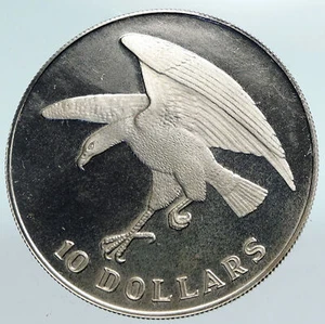 1974 SINGAPORE Sea Eagle & Lions VINTAGE Proof Silver 10 Dollars Coin i89892 - Picture 1 of 3