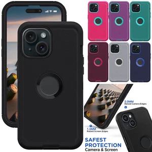 For iPhone 14 15 16 Pro Max/Plus 13 12 11 Pro Case Heavy Duty Shockproof Cover - Picture 1 of 54
