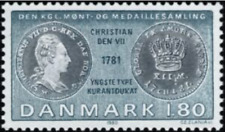 Denmark #Mi714 MNH 1980 Christian VII Gold Current Ducat [674]