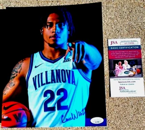 CAM WHITMORE Villanova Wildcats SIGNED 8x10 Photo JSA COA HOUSTON ROCKETS  - Picture 1 of 1