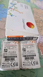 Proclear multifocal 2x Kontaktlinsen Cooper Vision.Sph: -6.25 Add +2.00 - Bild 1 von 1