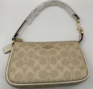 Coach Nolita 19 In Signature Canvas CW426 Sand/Chalk New with Tags - Picture 1 of 9