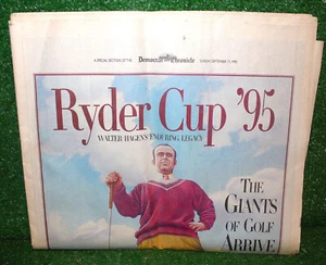 Ryder Cup Oak Hill Newspaper Insert Democrat & Chronicle Golf Rochester 1995 - Picture 1 of 3
