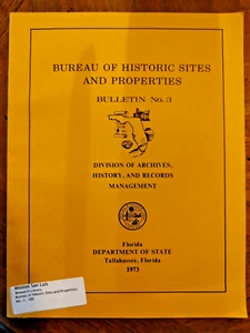 Mission San Luis 1973 Bulletin No.3 Tallahassee FL 2nd Printing 1980 PB VG - Imagen 1 de 4
