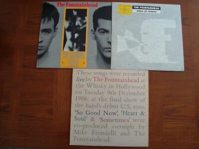 The Fountainhead Lot 3 NM Promo LP Burning Touch Voice Of Reason Live PROMO - Image 1 of 4