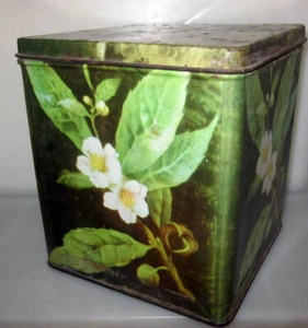 TEEBLUMEN BLECHDOSE METALL VINTAGE - Bild 1 von 3