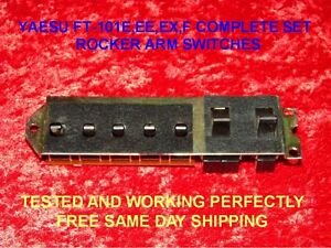 POWER HEATER RF ROCKER ARM COMPLETE SET SWITCH BANK FT 101 E EE EX F FE FX RADIO