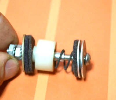 Kimball organ Syntha Swinger 1100. foot petal mounts w/ spring & Hardware - Image 1 of 4