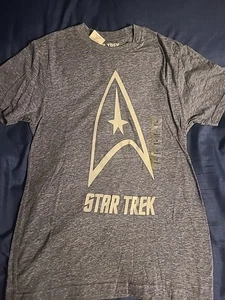 New With Tags Star Trek Size Small Gray T Shirt CBS STUDIO 2013 - Picture 1 of 13