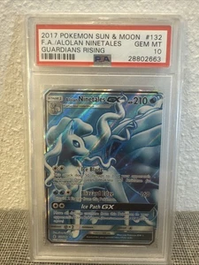 Pokémon TCG Alolan Ninetales GX PSA 10 Guardians Rising 2017 POP 236 - Bild 1 von 2
