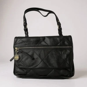 Lanvin Paris Black Soft Lambskin Quilted ‘Amalia’ Satchel Bag - Picture 1 of 17