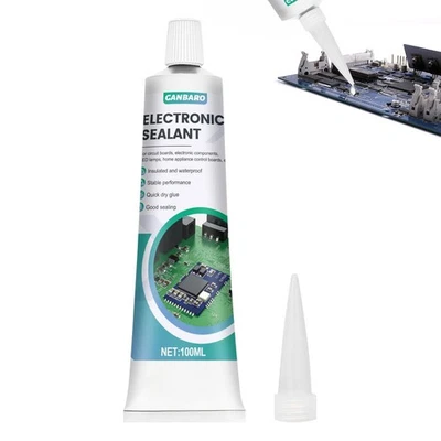 GANBARO ® 3.4 oz Electronic Silicone Adhesive Sealant, Transparent Insulating Sealant...