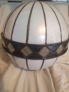 Tiffany Style Glass Round Light Shade - Picture 1 of 5