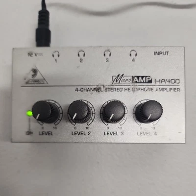 BEHRINGER Micro AMP HA400 4-CHANNEL STEREO HEADPHONE AMPLIFIER - Image 1 of 4