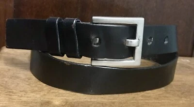 Cinturón Docker’s Cuero Negro Envejecido 1X 1-3/16” Ancho 45” Ttl. Foto 1 de 4