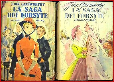 Libro La Saga Dei Forsyte John Galsworthy Volume Primo E Secondo Mondadori 1940  • 16.99€