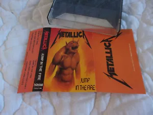 METALLICA JUMP IN THE FIRE CASSETTE 1983 1ST PRESSING UK RED PAPER LABELS NO UPC - Picture 1 of 6