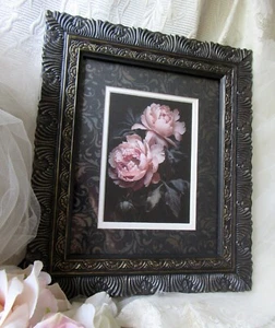 Frame & Peony,8x10 Ornate Frame,Art Print,Victorian,Cottage,Goth,Event,Baroque - Picture 1 of 24