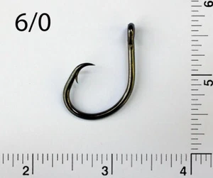 PACK OF 100 TACKLEWORKS Size 6/0 4x Strong Offset Circle Fishing Hooks L2004 - Picture 1 of 2