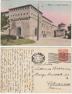MILANO - IL CASTELLO SFORZESCO - VIAGG. 1917 -11055- - Picture 1 of 1
