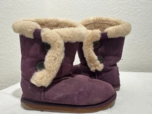 EMU Kungala Australia Mini Pull On Winter Purple Suede Boots EU 36 US 6 K4 - Picture 1 of 10