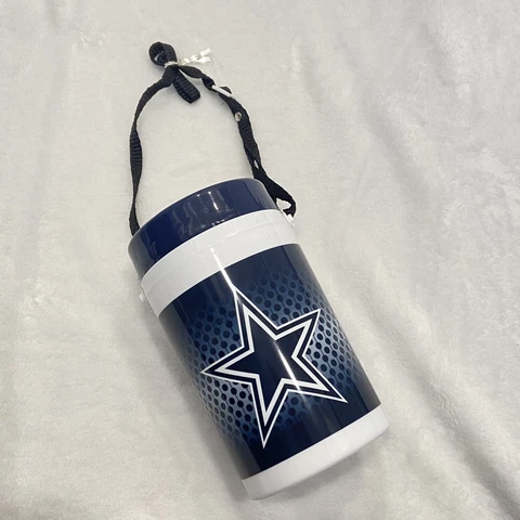 NEW Dallas Cowboys 35oz Water Jug with Strap Cover