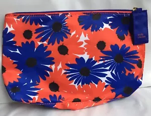 Estee Lauder Red White Blue Floral Cosmetic Makeup Bag Great For Traveling! - Picture 1 of 1