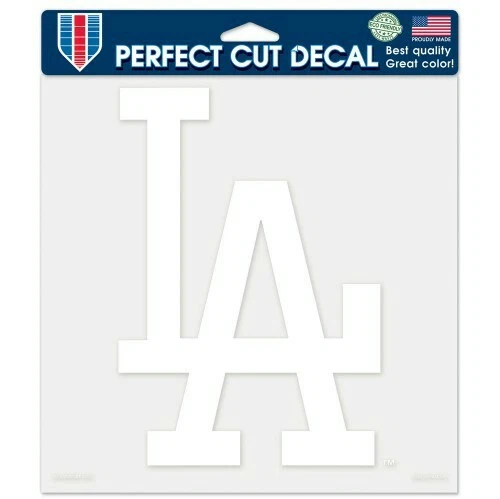 LOS ANGELES DODGERS PERFECT CUT DECAL 8"X8" PERFECT FOR WINDOWS OR CORN HOLE  - Image 1 of 1