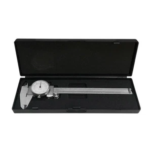 6''/150MM Dual Reading Dial Caliper Shockproof Scale Metric SAE Standard INCH MM - Picture 1 of 4