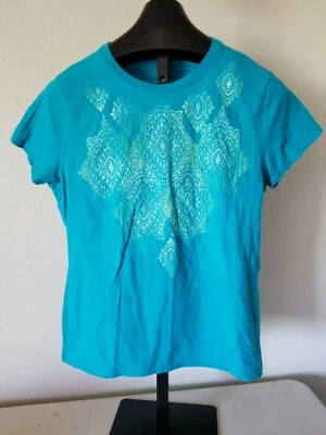 Camiseta Top Mangas Cortas Adornada Frontal HANES Live Love Color Talla XL  Foto 1 de 4