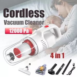 Cordless Stick Vacuum Cleaner 4-in-1 Handheld VAC HEPA 45 min Runtime Suction US - Picture 1 of 12