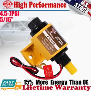Electric Fuel Pump 12V 4.5-7PSI Universal Gasoline and E85 Transfer Pump 5/16" - Picture 1 of 11