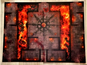 Warcry Catacombs Dungeon Game Board + TOKENS Two Sides 22"x30" Warhammer Sigmar  - Picture 1 of 3