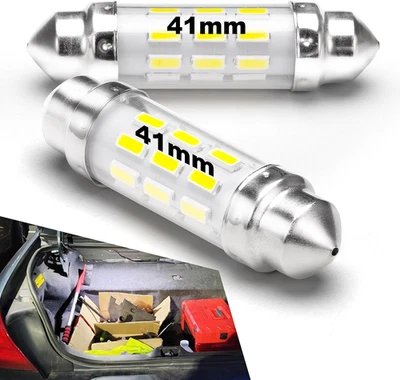 DC12V-24V 212-2 светодиодная лампа, 6000K белый 578 211-2 41 мм 42 мм 1,65 дюйма Festoon светодиодный дом - Изображение 1 из 4
